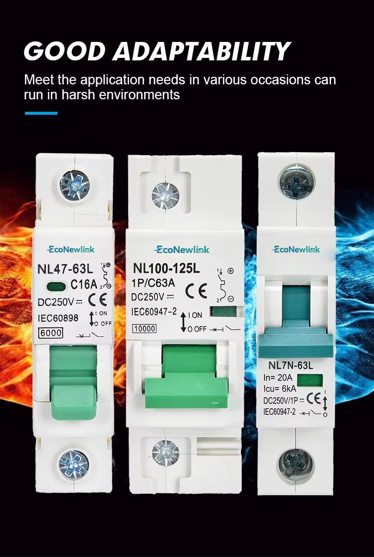 Tabla comparativa de disyuntores miniatura de diferentes tamaños Tabla comparativa de disyuntores miniatura de diferentes tamaños