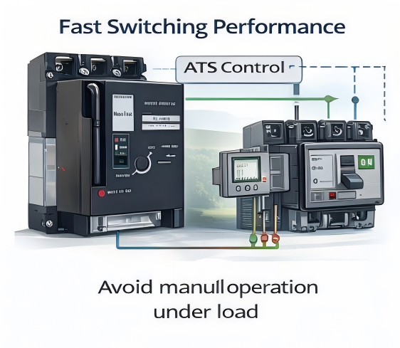 أداء تبديل سريع لقاطع دائرة مصغر بمحرك أداء تبديل سريع لقاطع دائرة مصغر بمحرك