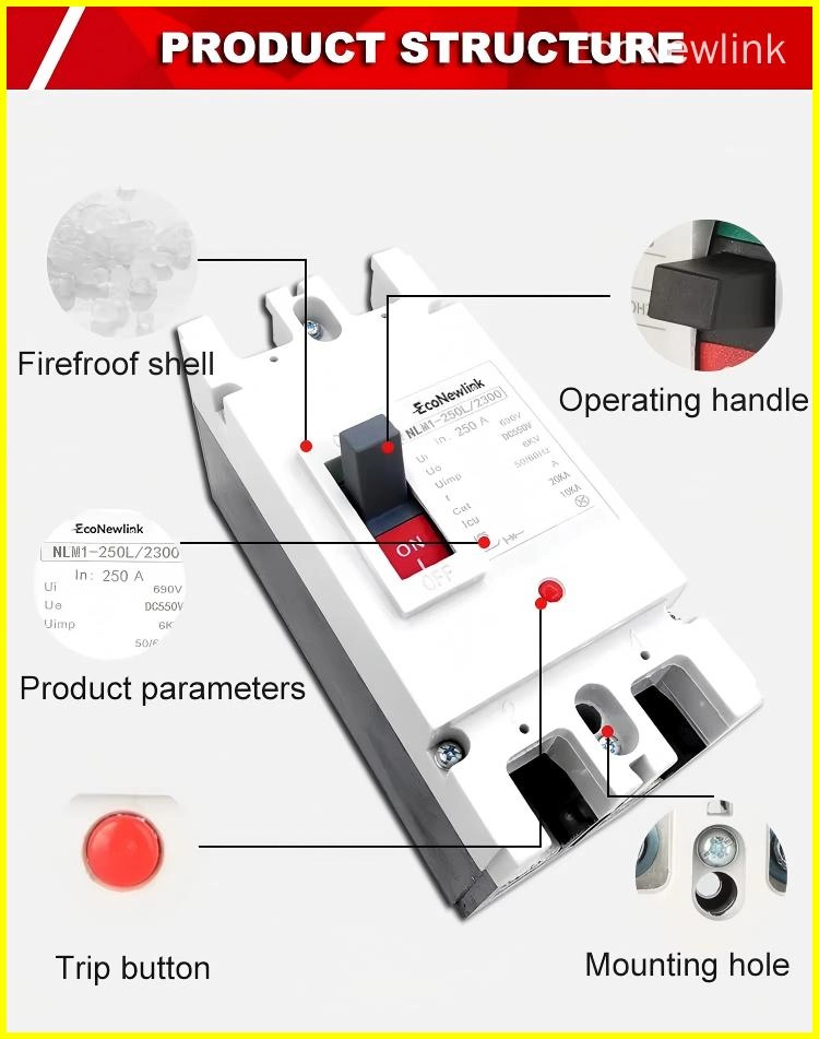 solar system dc mccb 100A 2P - EcoNewlink