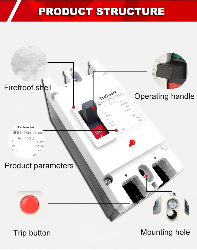 solar system dc mccb 100A 2P - EcoNewlink