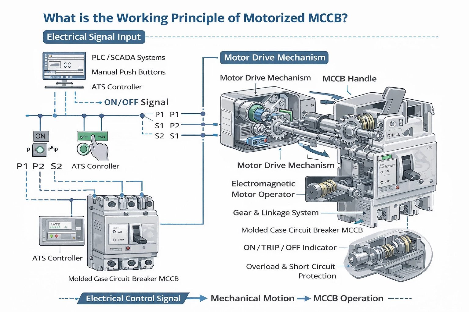 motorized MCCB Electrical + mechanical linkage(1) - EcoNewlink