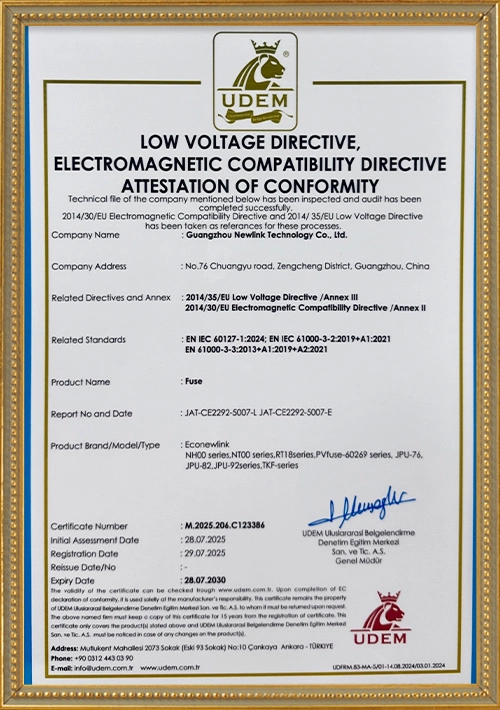 Newlink-Manufacturer-CE-Certification-Fuse - EcoNewlink