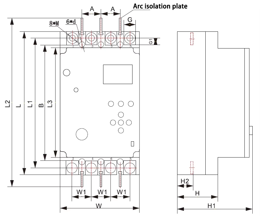 قاطع دائرة إعادة التوصيل طراز NLECB (ECB) مع حماية تلقائية من الحمل الزائد (2) - EcoNewlink