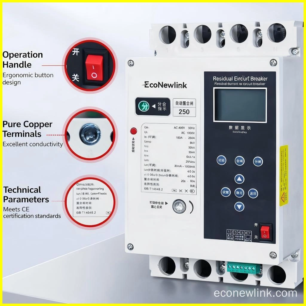 NLECB model reclosing circuit breaker (ECB) Automatic Reclosing Overload Protection (5) - EcoNewlink
