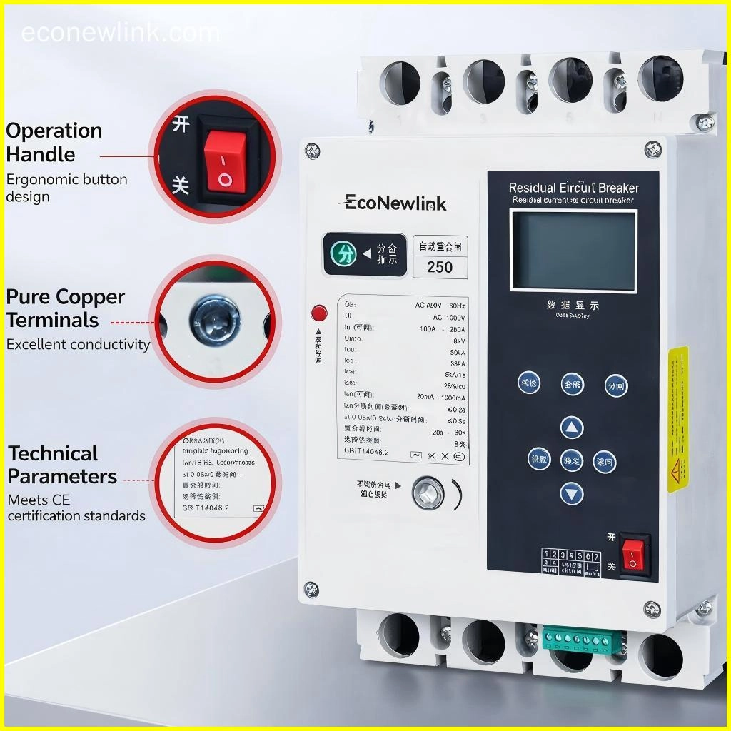 NLECB model reclosing circuit breaker (ECB) Automatic Reclosing Overload Protection (5) - EcoNewlink