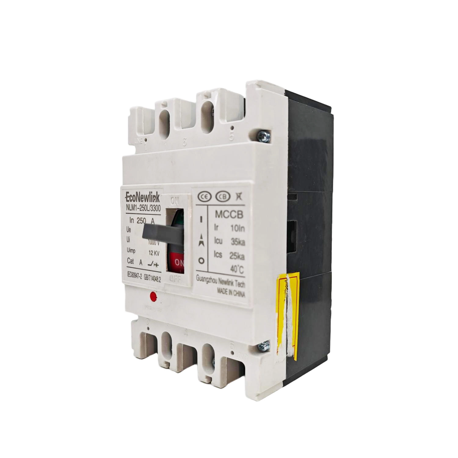 Reliable 250A MCCB Manufacturer  Molded Case Circuit Breaker - EcoNewlink
