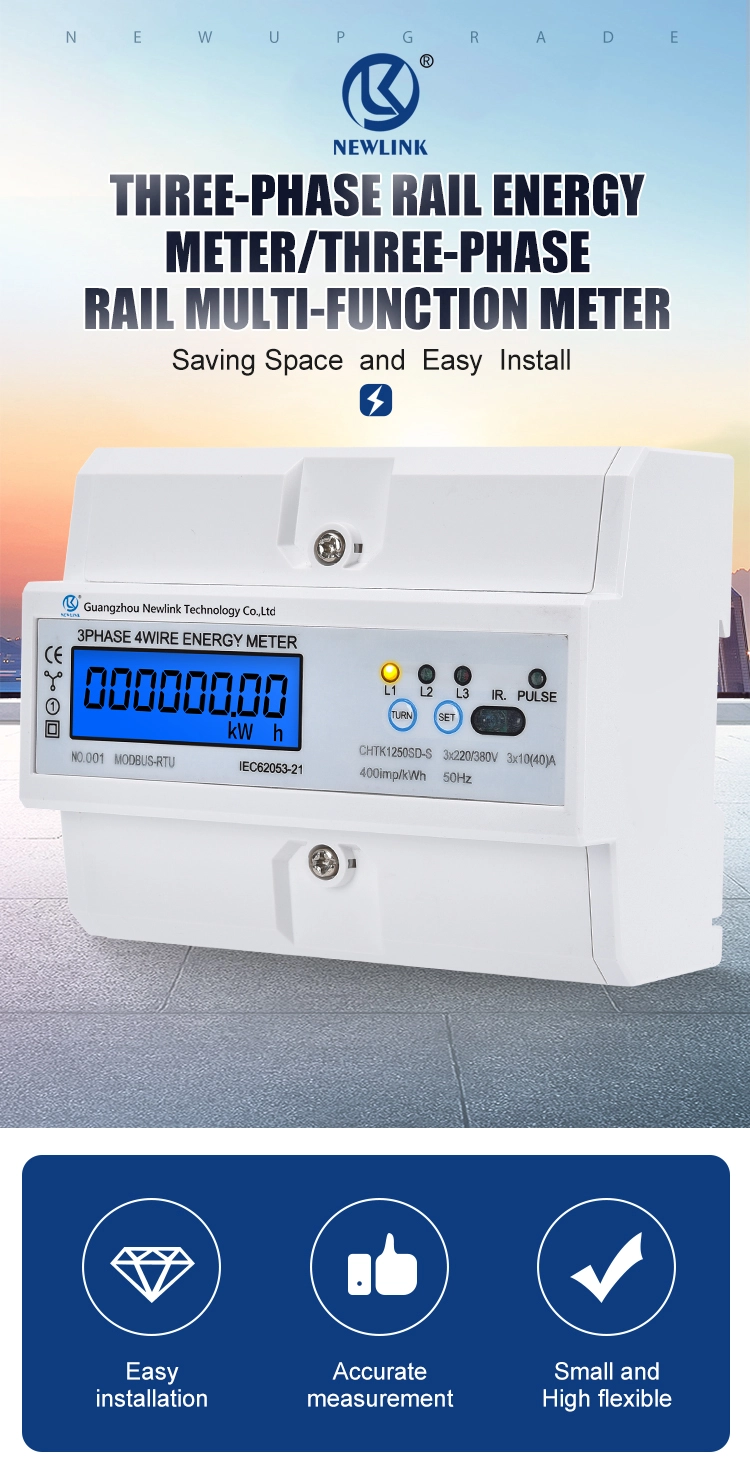 Three-Phase Four-Wire Multifunction Energy Meter Manufacturer with CE Certification (1) - EcoNewlink