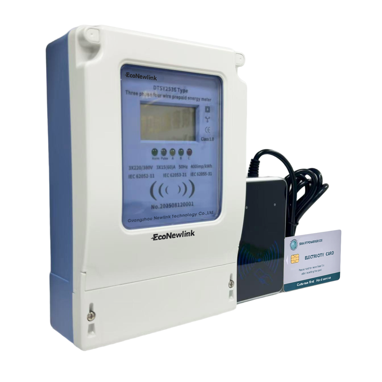 Three Phase STS Prepaid Energy Meter RF IC Card Electricity Meter for Smart Prepayment Power Management ( (1)