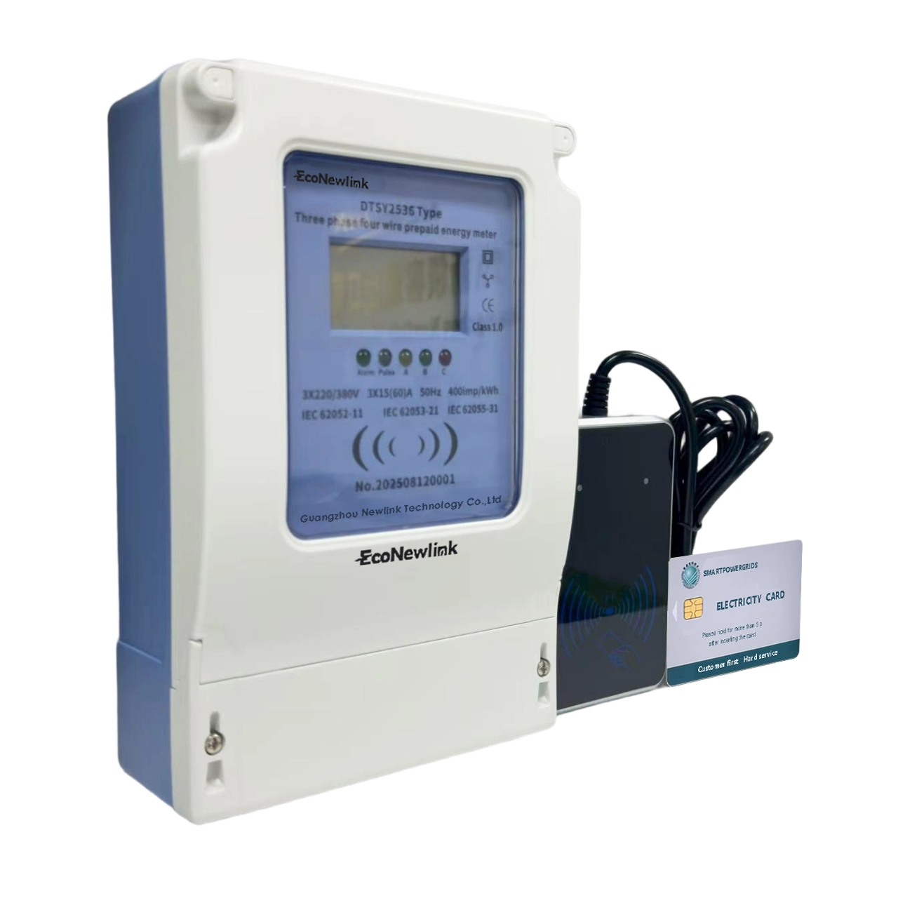 Three Phase STS Prepaid Energy Meter RF IC Card Electricity Meter for Smart Prepayment Power Management ( (1) - EcoNewlink