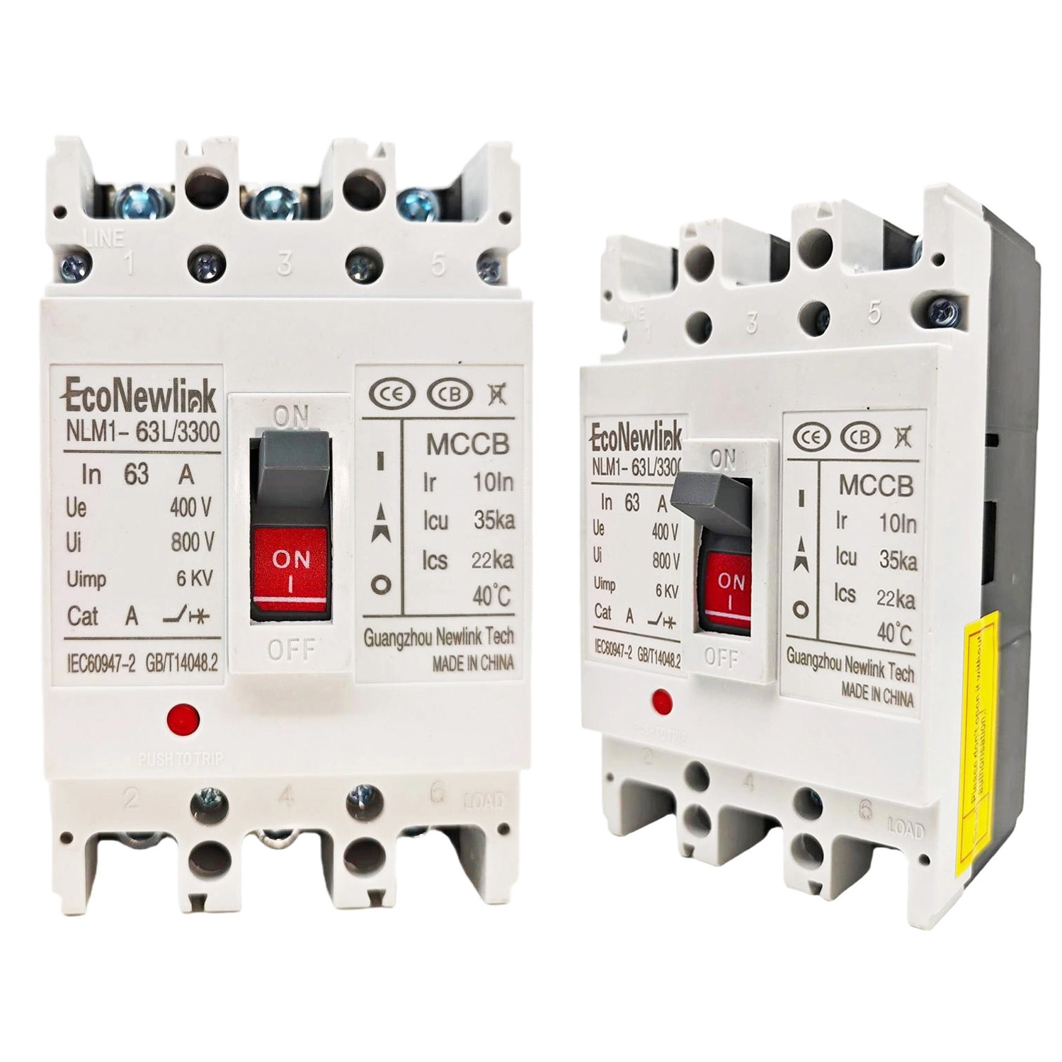 Top-Rated 63A MCCB Manufacturer  Reliable Circuit Breaker Supply - EcoNewlink