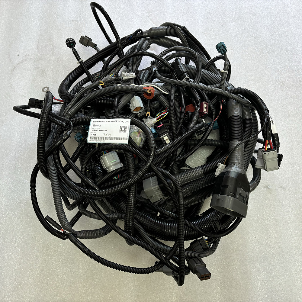 0006001 wire harness, 0006001H harness, HITACHI ZX200-3 parts, ZX210K-3 excavator harness, ZX240-3 electrical wiring, excavator wire harness, HITACHI wiring assembly, SPARKLING MACHINERY wire harness