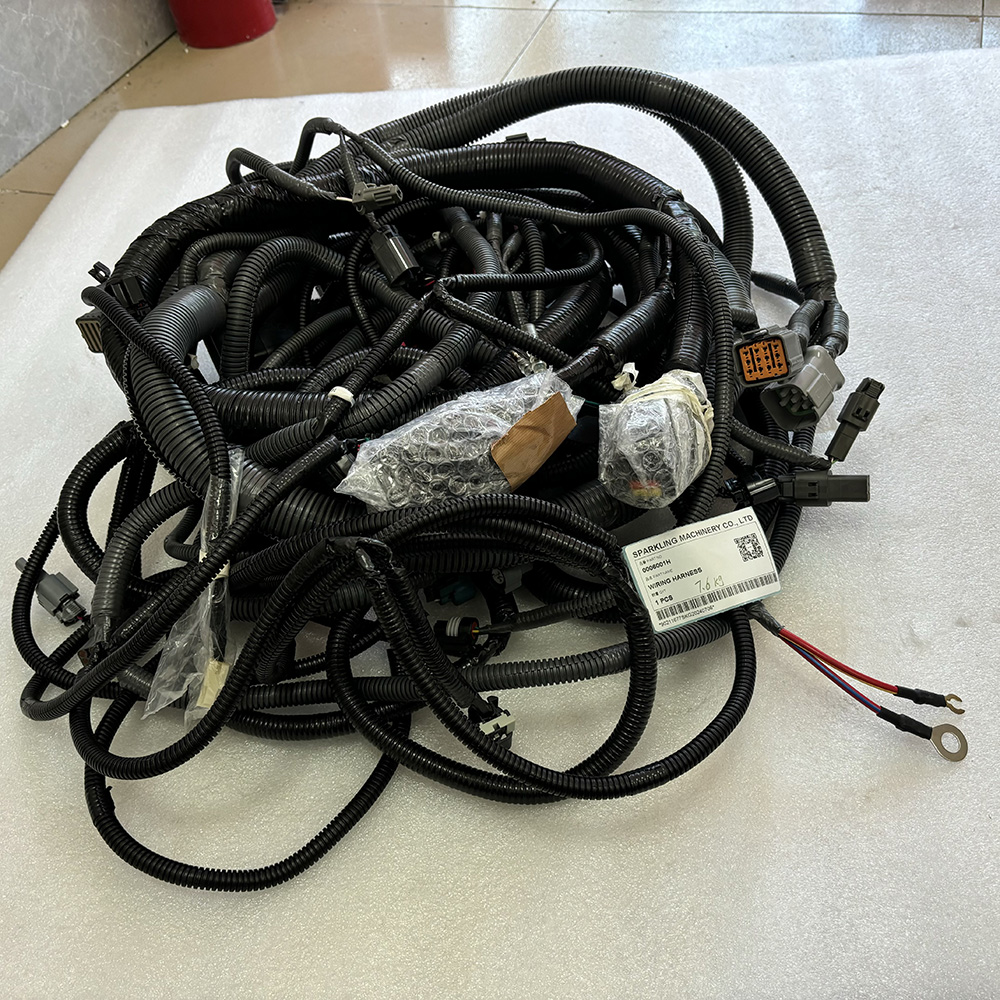 0006001 wire harness, 0006001H harness, HITACHI ZX200-3 parts, ZX210K-3 excavator harness, ZX240-3 electrical wiring, excavator wire harness, HITACHI wiring assembly, SPARKLING MACHINERY wire harness