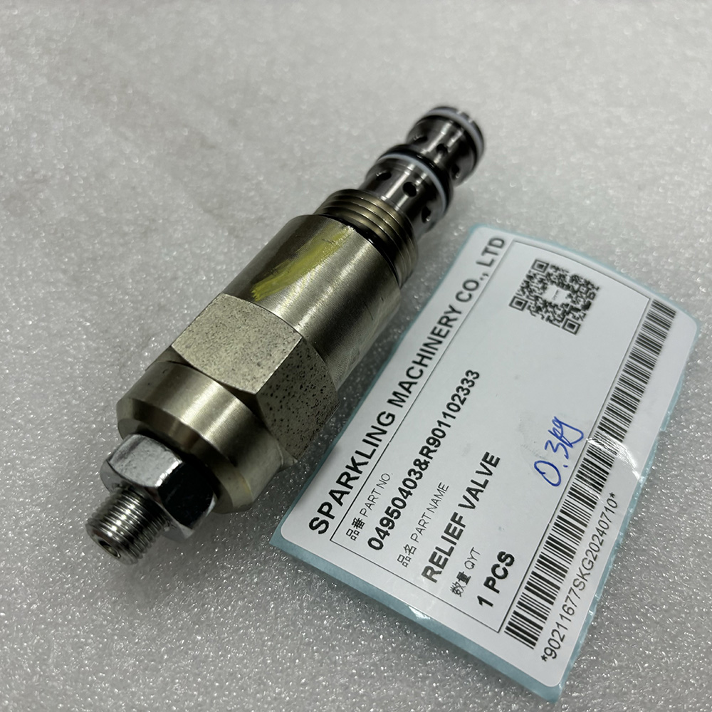 Rexroth 04950403, R901102333, Rexroth relief valve, hydraulic cartridge valve, screw‑in spool valve, 350 bar relief valve, excavator hydraulic parts, Rexroth OEM replacement