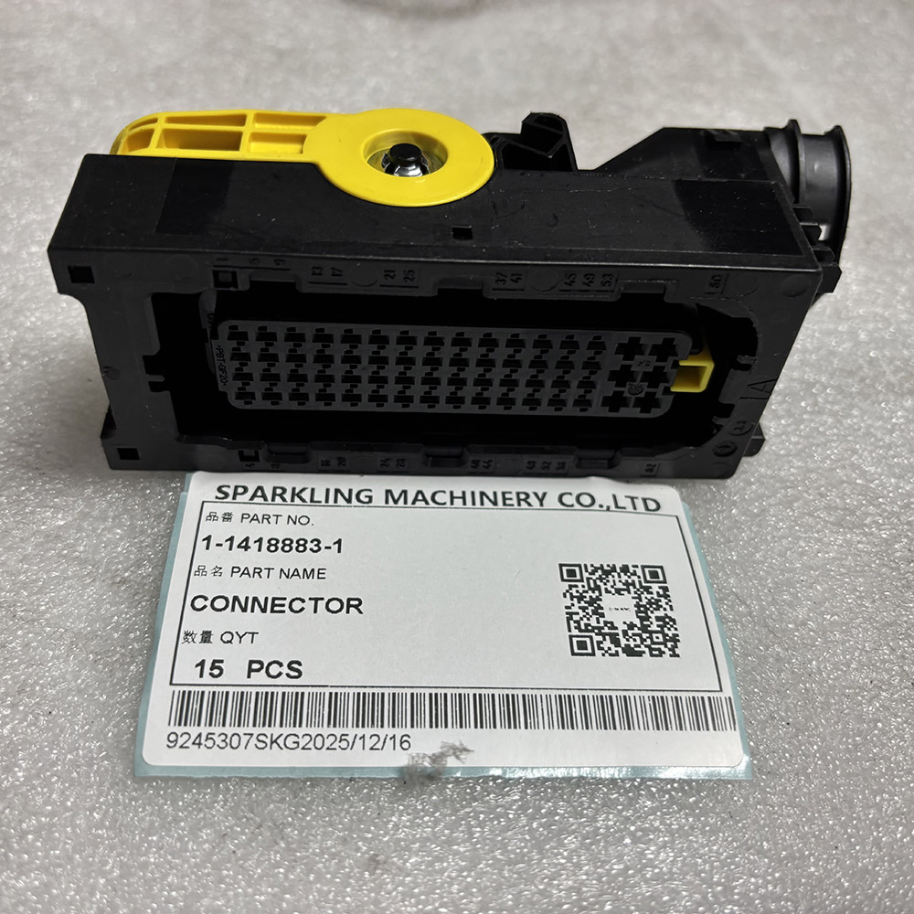 TE Connectivity 1-1418883-1 black cable mount connector with terminals, 36V DC 40A rating