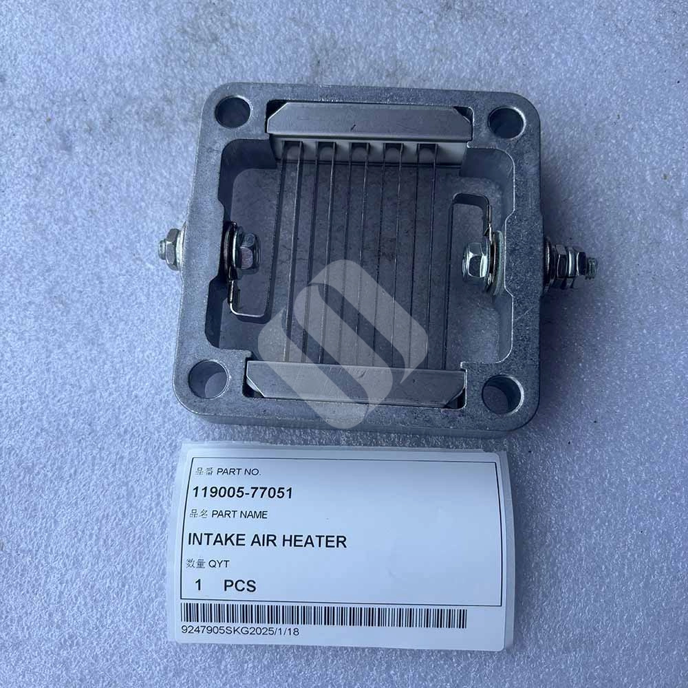 Construction Machinery Spare Parts 119005-77051 Intake Air Heater for Komatsu Equipment CK20-1 CK25-1 SK1020-5 Intake air heater spare part for Komatsu CK20-1