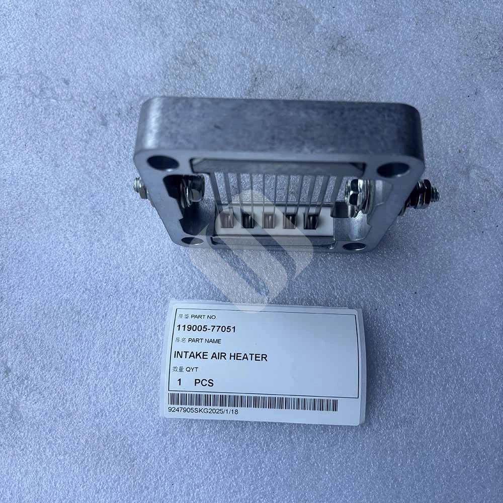 Construction Machinery Spare Parts 119005-77051 Intake Air Heater for Komatsu Equipment CK20-1 CK25-1 SK1020-5 Komatsu CK25-1 diesel engine intake heater