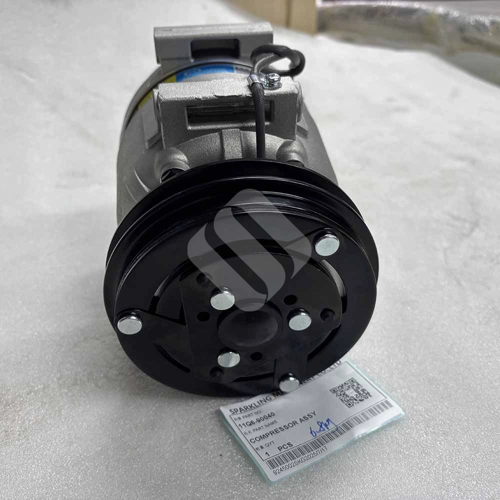 HYUNDAI EXCAVATOR PARTS MADE IN CHINA NEW R210-7 R220-7 R250-7 R290-7 R305-7 R335-7 11Q6-90040 COMPRESSOR ASSY SPARKLING MACHINERY HYUNDAI EXCAVATOR PARTS MADE IN CHINA NEW R210-7 R220-7 R250-7 R290-7 R305-7 R335-7 11Q6-90040 COMPRESSOR ASSY SPARKLING MACHINERY