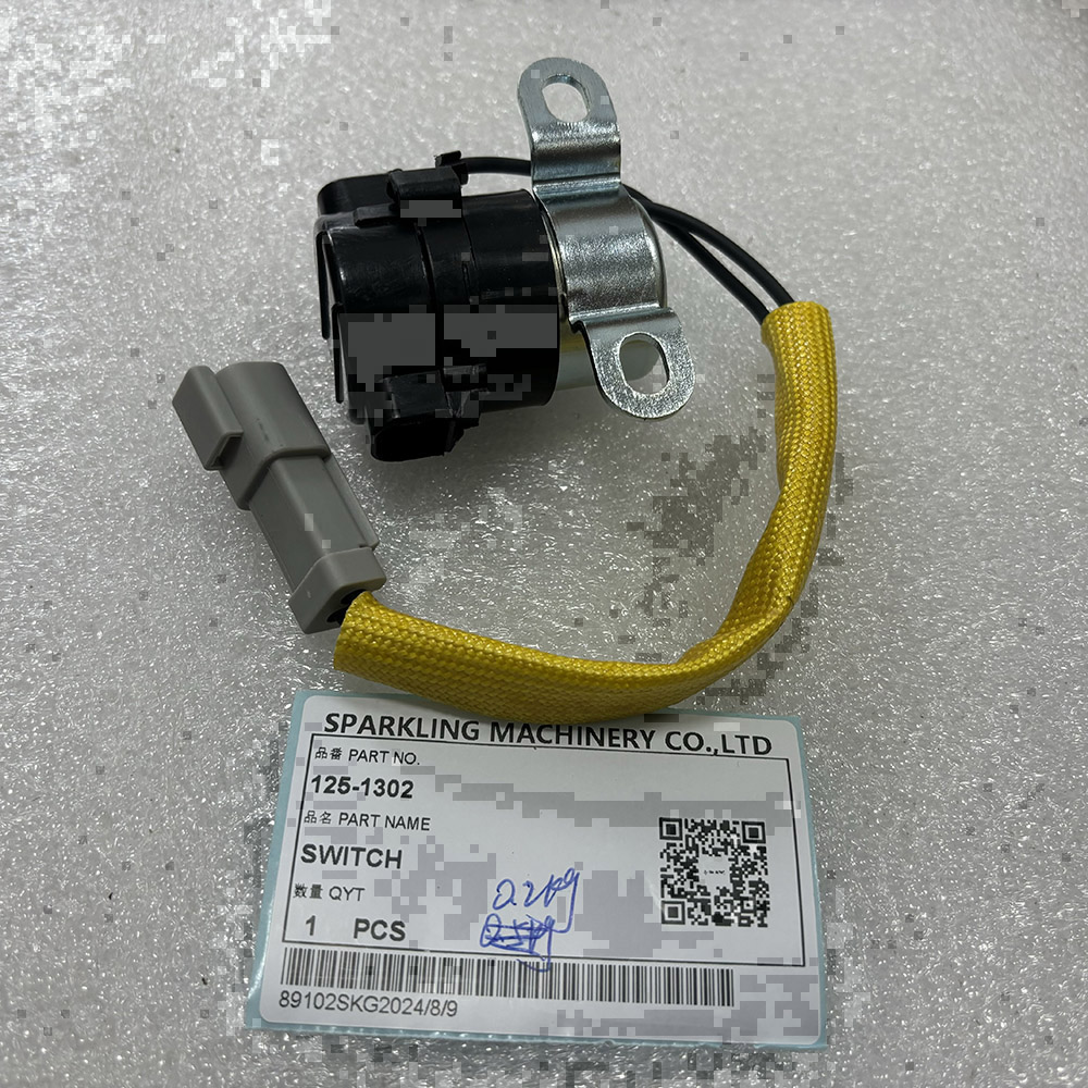24V Magnetic Switch Assembly 125-1302 for Caterpillar CAT Excavator 320C 320D 330D Premium Starter Relay Replacement