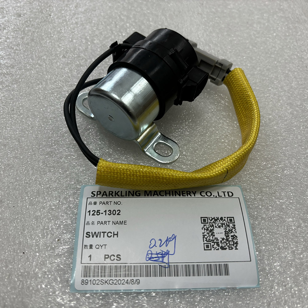 24V Magnetic Switch Assembly 125-1302 for Caterpillar CAT Excavator 320C 320D 330D Premium Starter Relay Replacement