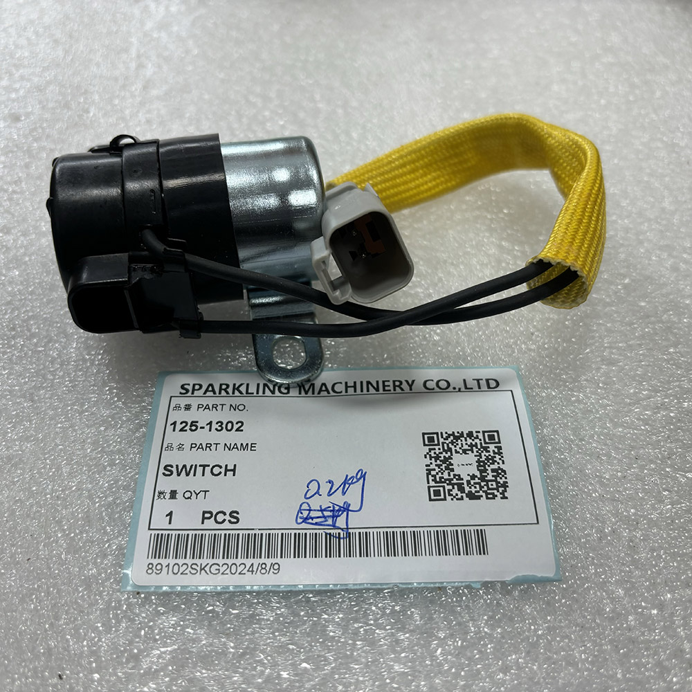 24V Magnetic Switch Assembly 125-1302 for Caterpillar CAT Excavator 320C 320D 330D Premium Starter Relay Replacement