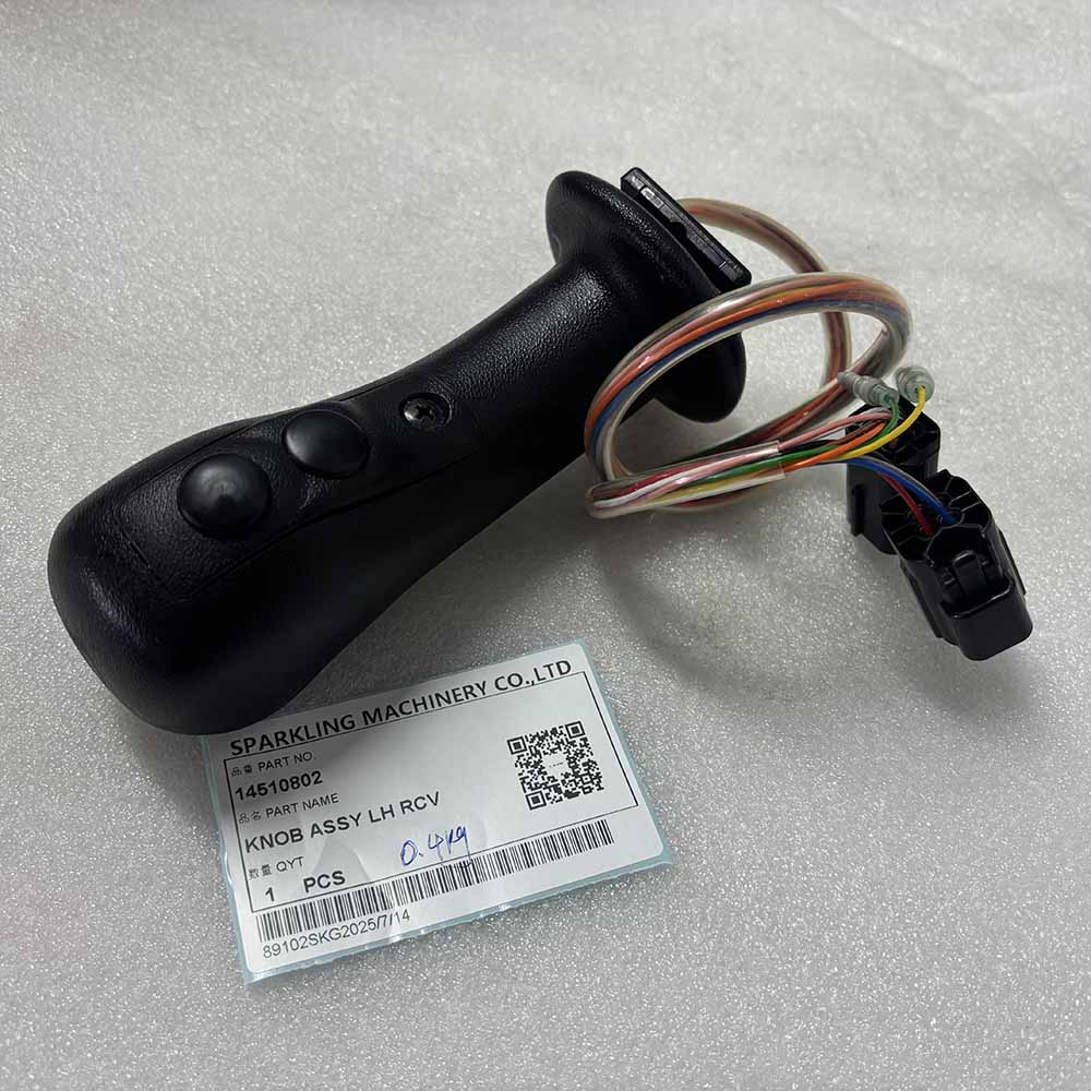 HYUNDAI EXCAVATOR PARTS MADE IN CHINA NEW R140LC-9 R160LC-9 R180LC-9 R140W-9 R170W-9 R210W-9 14510802 KNOB ASSY LH RCV SPARKLING MACHINERY