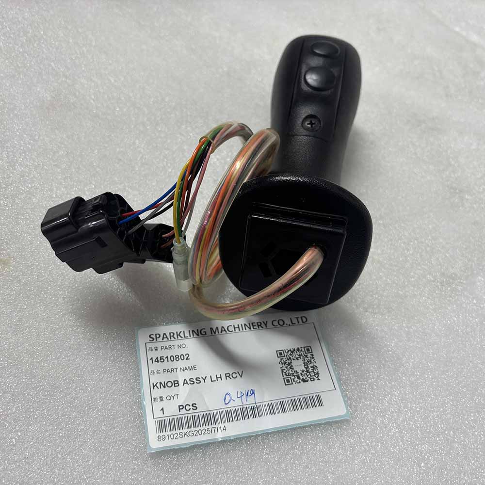 HYUNDAI EXCAVATOR PARTS MADE IN CHINA NEW R140LC-9 R160LC-9 R180LC-9 R140W-9 R170W-9 R210W-9 14510802 KNOB ASSY LH RCV SPARKLING MACHINERY