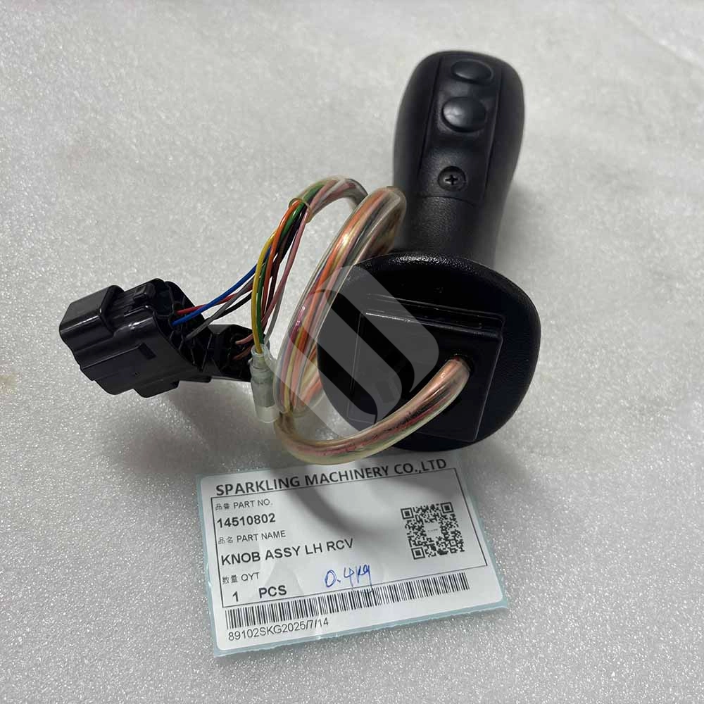 HYUNDAI-EXCAVATOR-PARTS-MADE-IN-CHINA-NEW-R140LC-9-R160LC-9-R180LC-9-R140W-9-R170W-9-R210W-9-14510802-KNOB-ASSY-LH-RCV-SPARKLING-MACHINERY HYUNDAI EXCAVATOR PARTS MADE IN CHINA NEW R140LC-9 R160LC-9 R180LC-9 R140W-9 R170W-9 R210W-9 14510802 KNOB ASSY LH RCV SPARKLING MACHINERY