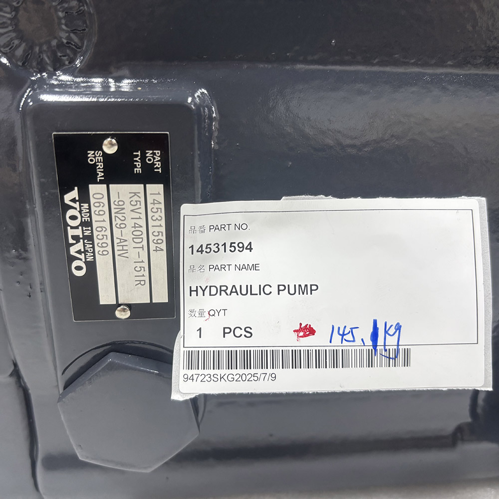 AFTERMARK CHINA MADE HYDRAULIC PUMP VOE14531594 VOE14531856 VOE14524180 SA1142-00531 K5V140DT-151R-9N29-AHV FOR VOLVO EXCAVATOR EC240B EC240C