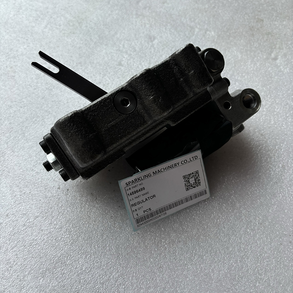 Volvo VOE14596499, hydraulic regulator K5V160DT-1E05, EC300D pump regulator, ECR305C valve, PL3005D hydraulic part, piston pump control valve, Kawasaki regulator 14596499, Volvo pump replacement.