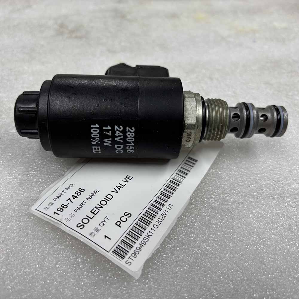 Caterpillar EXCAVATOR PARTS MADE IN CHINA NEW M313C M313D M315C M315D 196-7486 SOLENOID VALVE SPARKLING MACHINERY