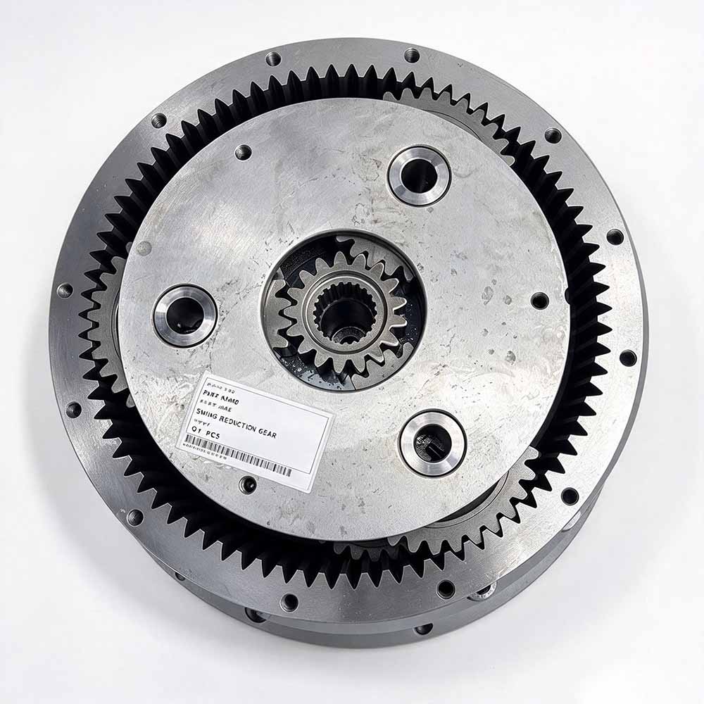 Hyundai-HX300-replacement-swing-gearbox-39K9-12100-output-shaft-close-up