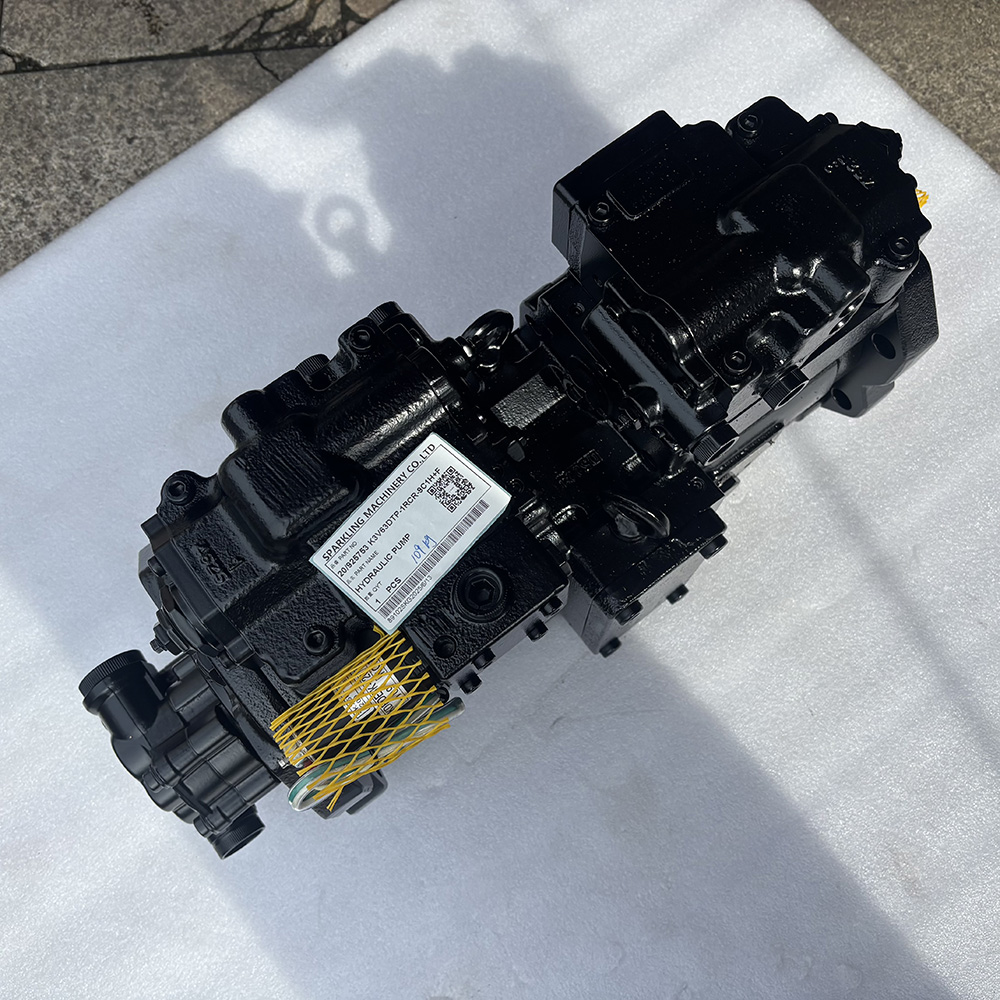 Kawasaki K3V63DTP, 20 925753 pump, JCB JS160W hydraulic pump, main pump K3V63DTP, Kawasaki excavator pump, JS160W spare part, hydraulic piston pump, aftermarket Kawasaki pump.
