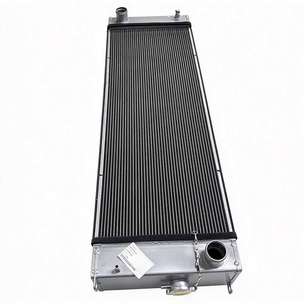 Komatsu-WA270-8E0-replacement-engine-radiator-4180362111-header-and-core-close-up