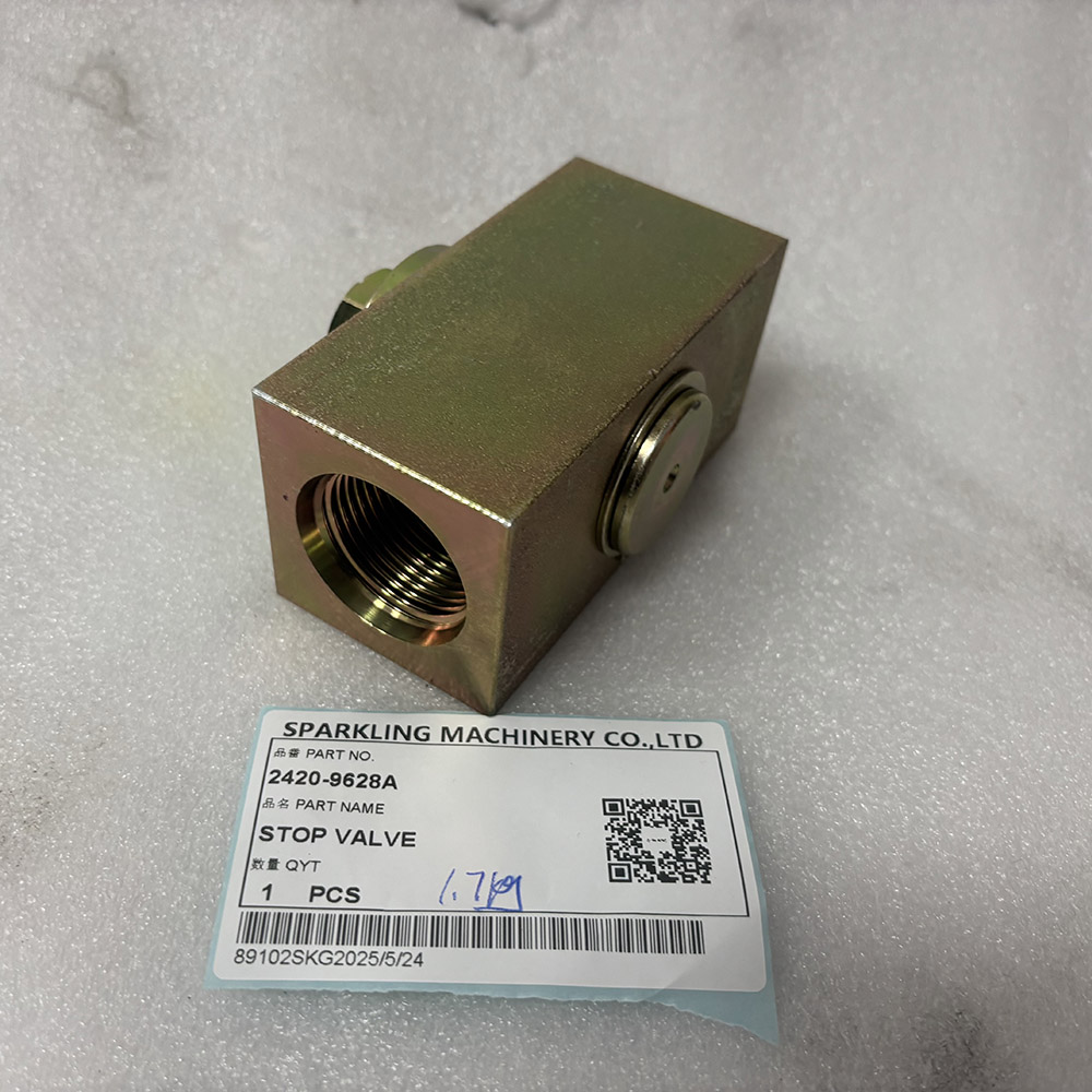 Excavators Spare Parts 1.7KG 2420-9628A STOP VALVE for Doosan Construction Equipment DX300, SOLAR 210W-V