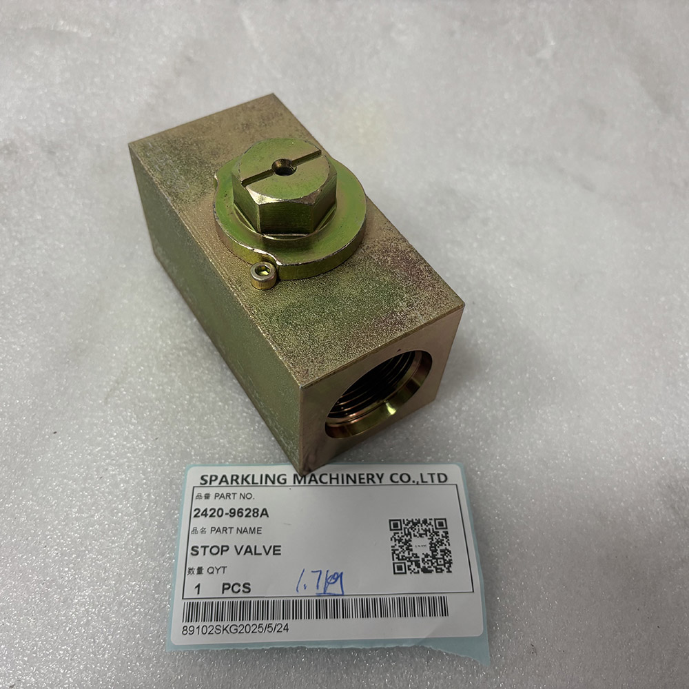 Excavators Spare Parts 1.7KG 2420-9628A STOP VALVE for Doosan Construction Equipment DX300, SOLAR 210W-V