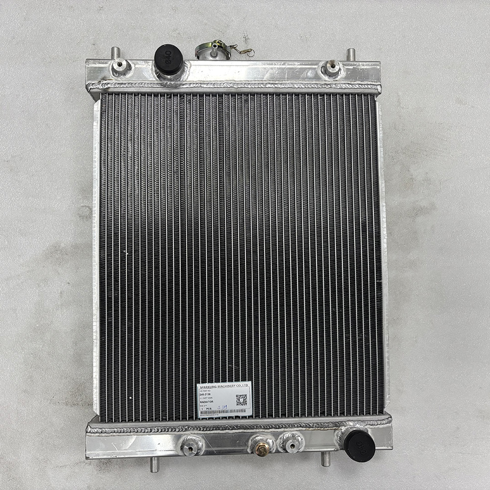 Caterpillar 245-2138, CA2452138 radiator, 2452138 radiator GP, CAT 305 mini excavator parts, CAT radiator assembly, Caterpillar cooling system, mini hydraulic excavator radiator, CAT radiator replacement