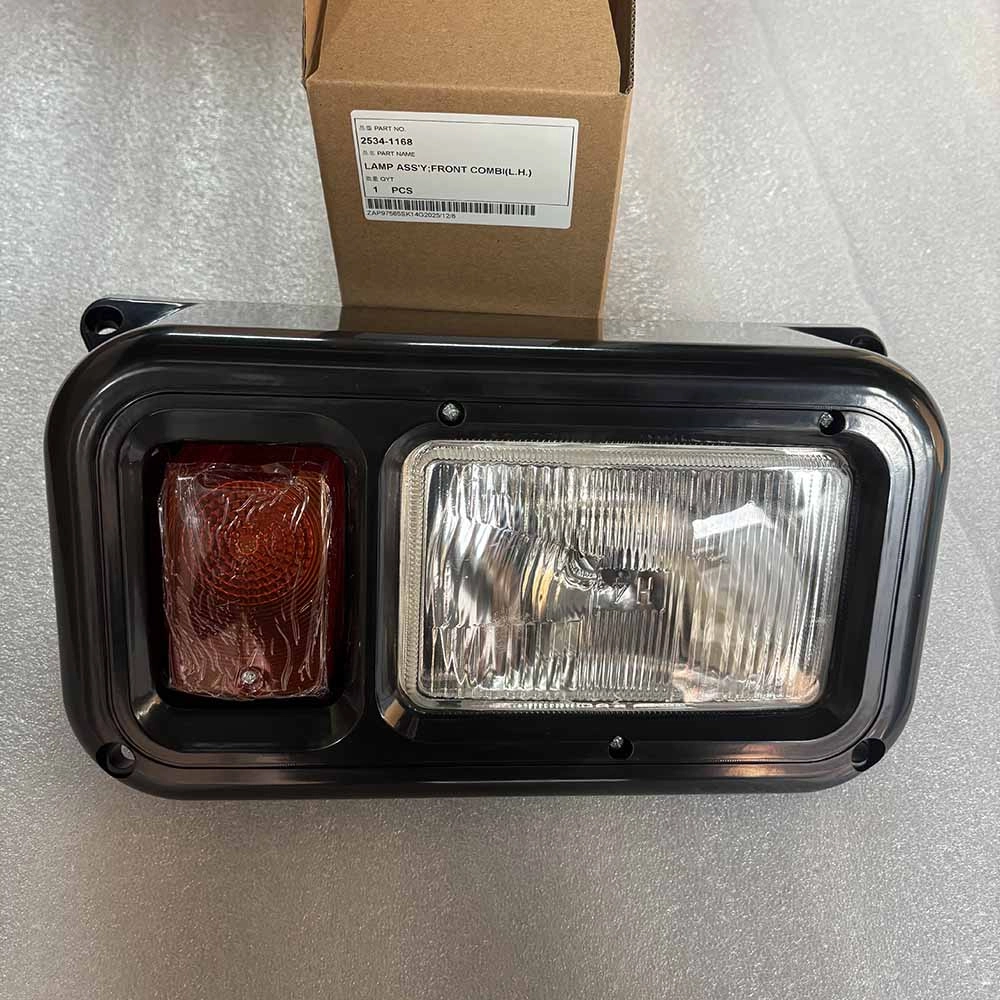 Doosan 2534-1168 left hand front light assembly for Solar 140W-V excavator