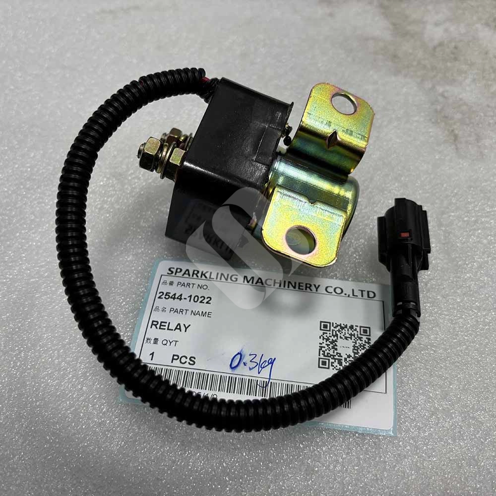 24V 2544-1022 Relay for Doosan Excavators DX140 DX225 DX300 DX340 Doosan excavator relay 2544-1022 for DX140 DX225 DX300 DX340