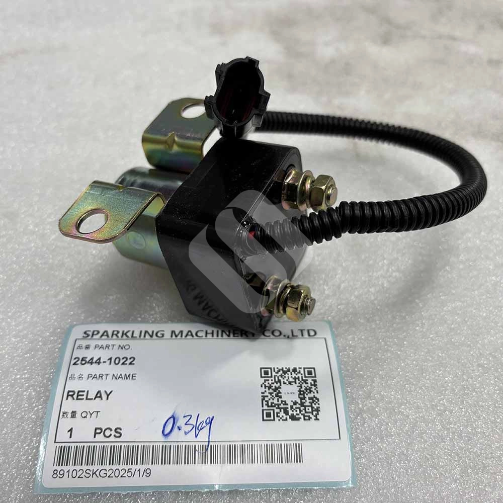 24V 2544-1022 Relay for Doosan Excavators DX140 DX225 DX300 DX340 Heavy duty electrical relay for Doosan excavator