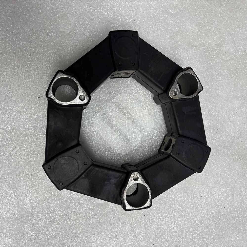 25A 25AS Hydraulic Pump Drive Rubber Coupling for Hyundai R55, R60-5 25AS-hydraulic-pump-rubber-centaflex-element-front-view