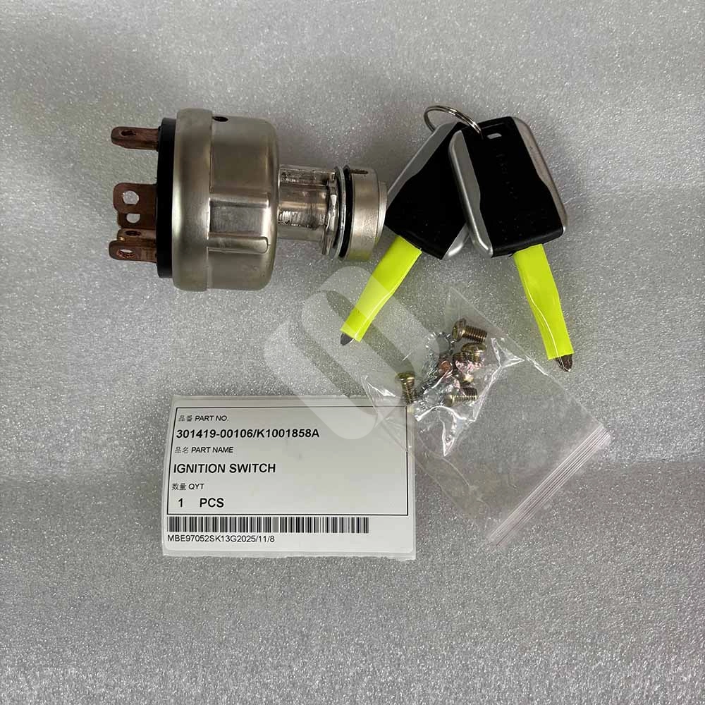 Caterpillar EXCAVATOR PARTS MADE IN CHINA NEW DL200 DL250 DL300 DL400 DL500 301419-00106 K1001858A IGNITION SWITCH SPARKLING MACHINERY Caterpillar EXCAVATOR PARTS MADE IN CHINA NEW DL200 DL250 DL300 DL400 DL500 301419-00106 K1001858A IGNITION SWITCH SPARKLING MACHINERY
