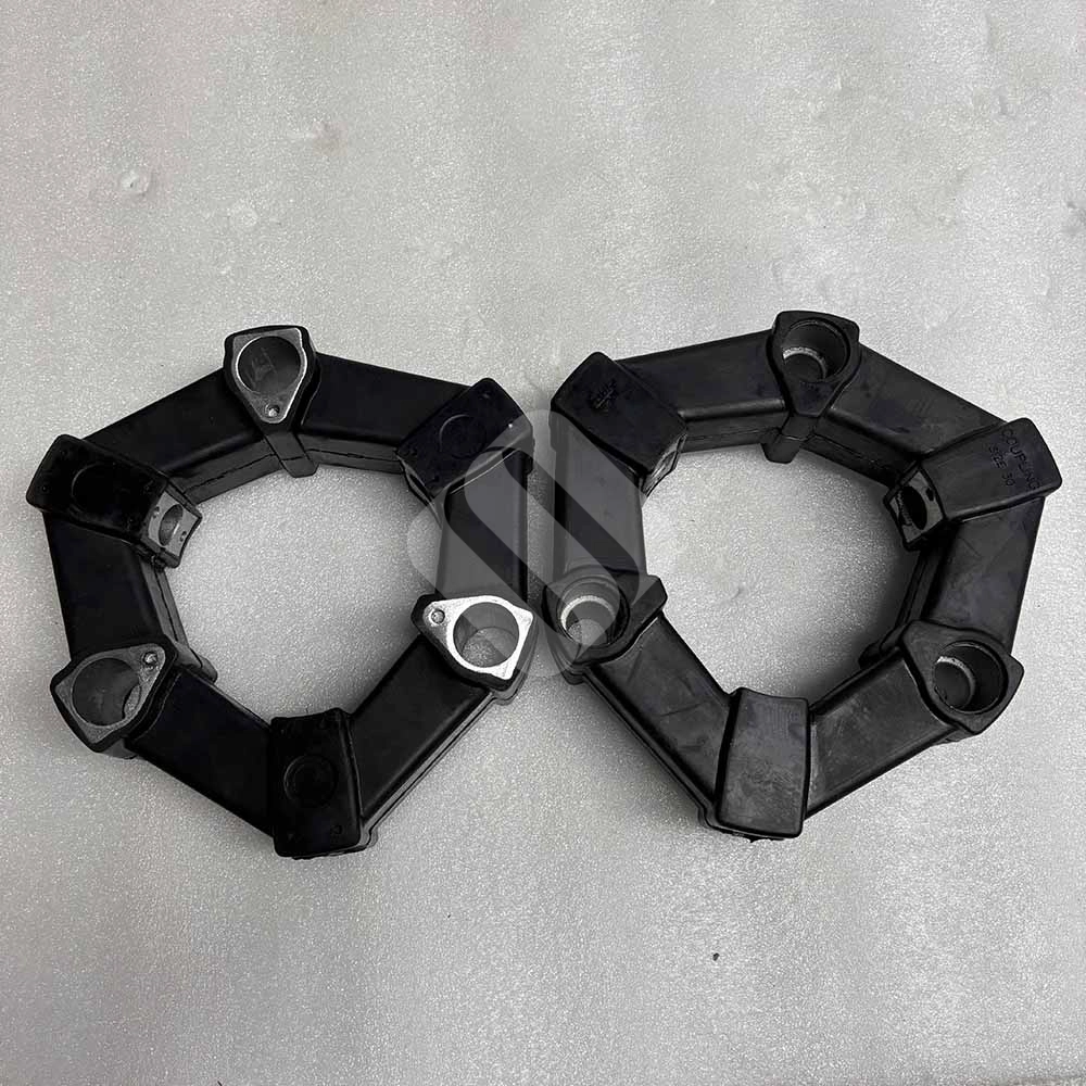 30A 30AS Hydraulic Pump Drive Rubber Coupling for Hitachi EX100, EX120 Precision-molded-rubber-lugs-and-bolt-sleeves-on-30A-coupling