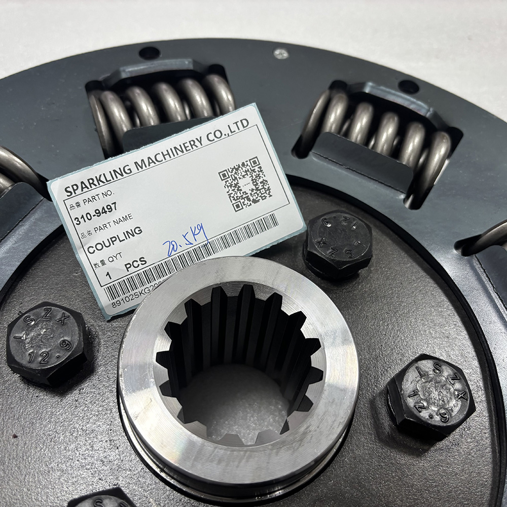 Caterpillar 310-9497, CA3109497 coupling, 3109497 flexible coupling, CAT C9.3 engine parts, CAT C13 coupling, CAT 336E excavator parts, 345D power unit coupling, CAT 568FMLL drive coupling, mobile hydraulic power unit coupling