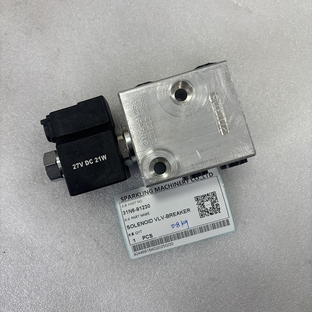 R110-7 R140LC9 R140W7 R170W7A R160LC9 R180LC9 R250LC-9 31N6-91230 27V DC 21W SOLENOID VLV-BREAKER ORIGINAL