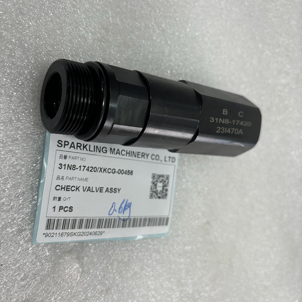 HYUNDAI 9-SERIES CRAWLER EXCAVATOR R300LC-9 31N8-17420 XKCG-00456 VALVE-CHECK FOR MAIN CONTROL VALVE