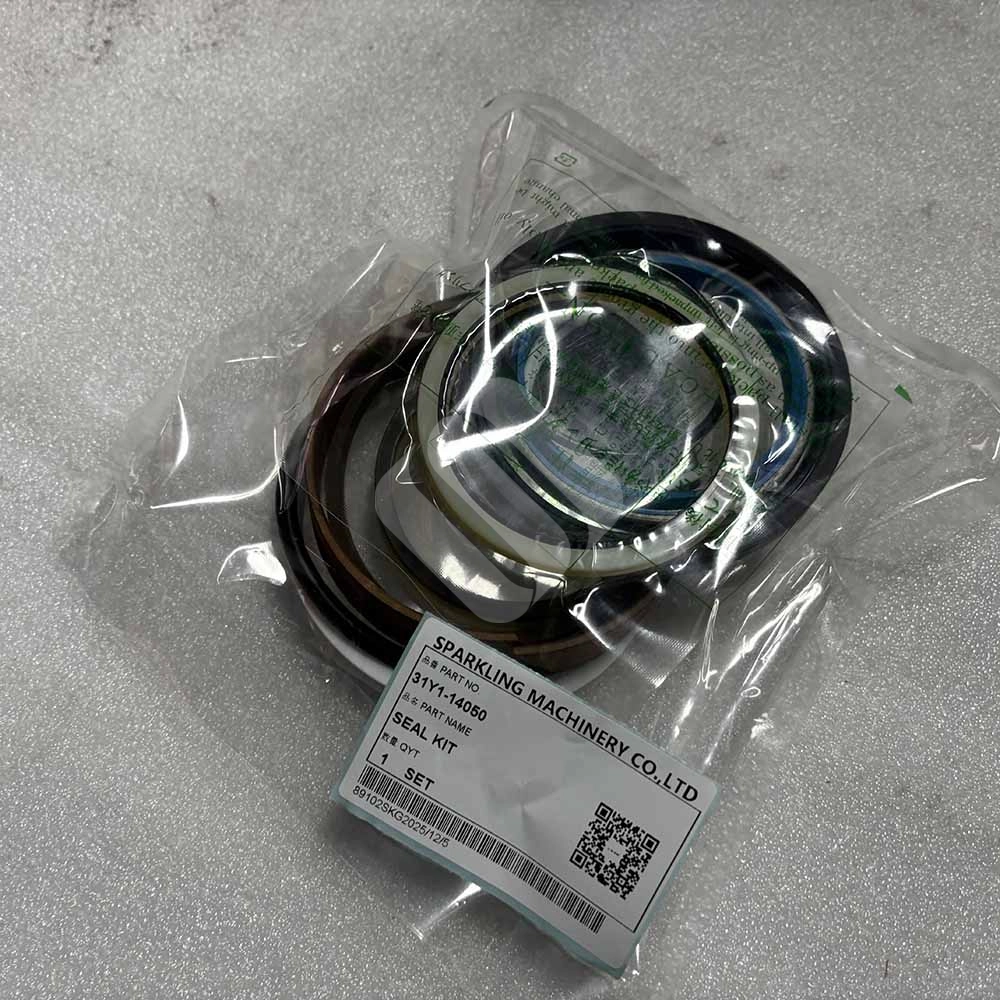 31Y1-14050 Hydraulic Seal Kit Compatible with Hyundai Wheel Excavators R140W-7 R140W-7A R130W-3 R170W-3 Cylinder Repair Seal Kit Hyundai R140W-7 R140W-7A Cylinder Seal Set