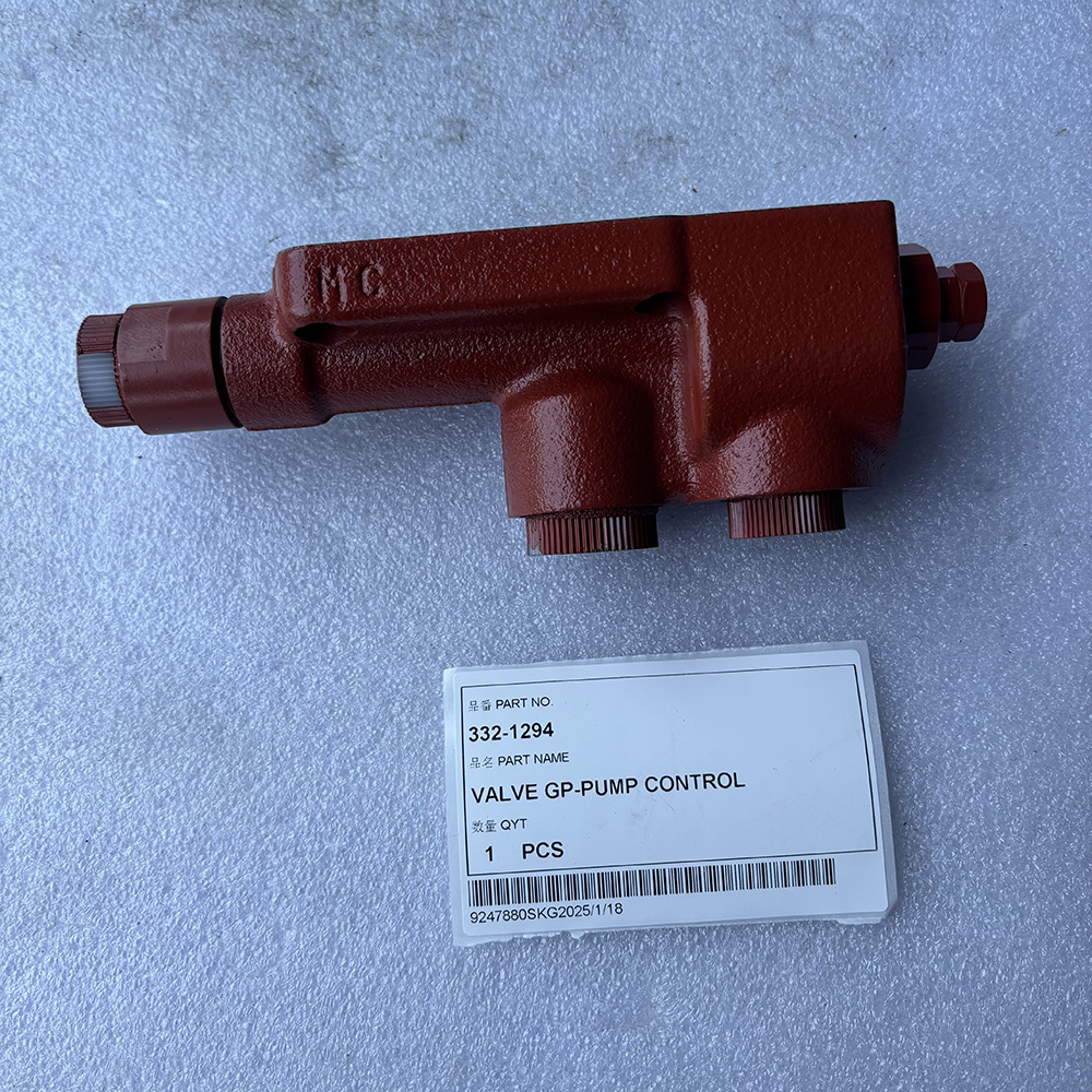 Caterpillar 332-1294, CA3321294, 3321294 valve, CAT pump control valve, CAT 305D CR valve, 304C CR hydraulic parts, 305E mini excavator control valve, CAT mini excavator hydraulic valve, pump valve group CAT