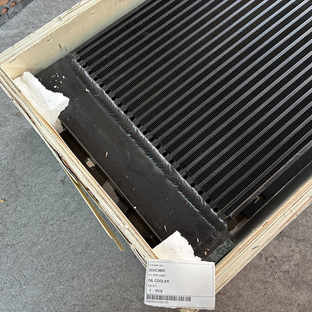 Aftermarket oil cooler compatible with JCB JS210 excavator