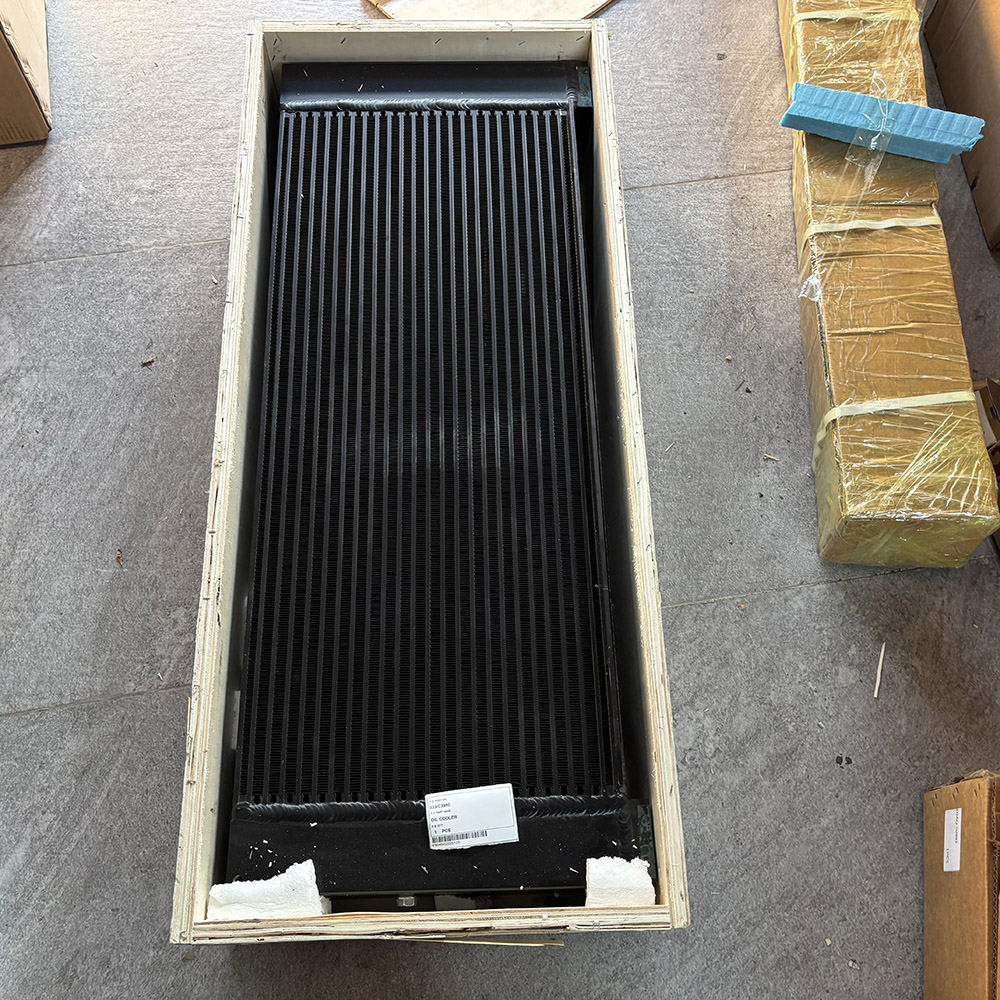 Engine oil cooler replacement part for JCB excavator JS210