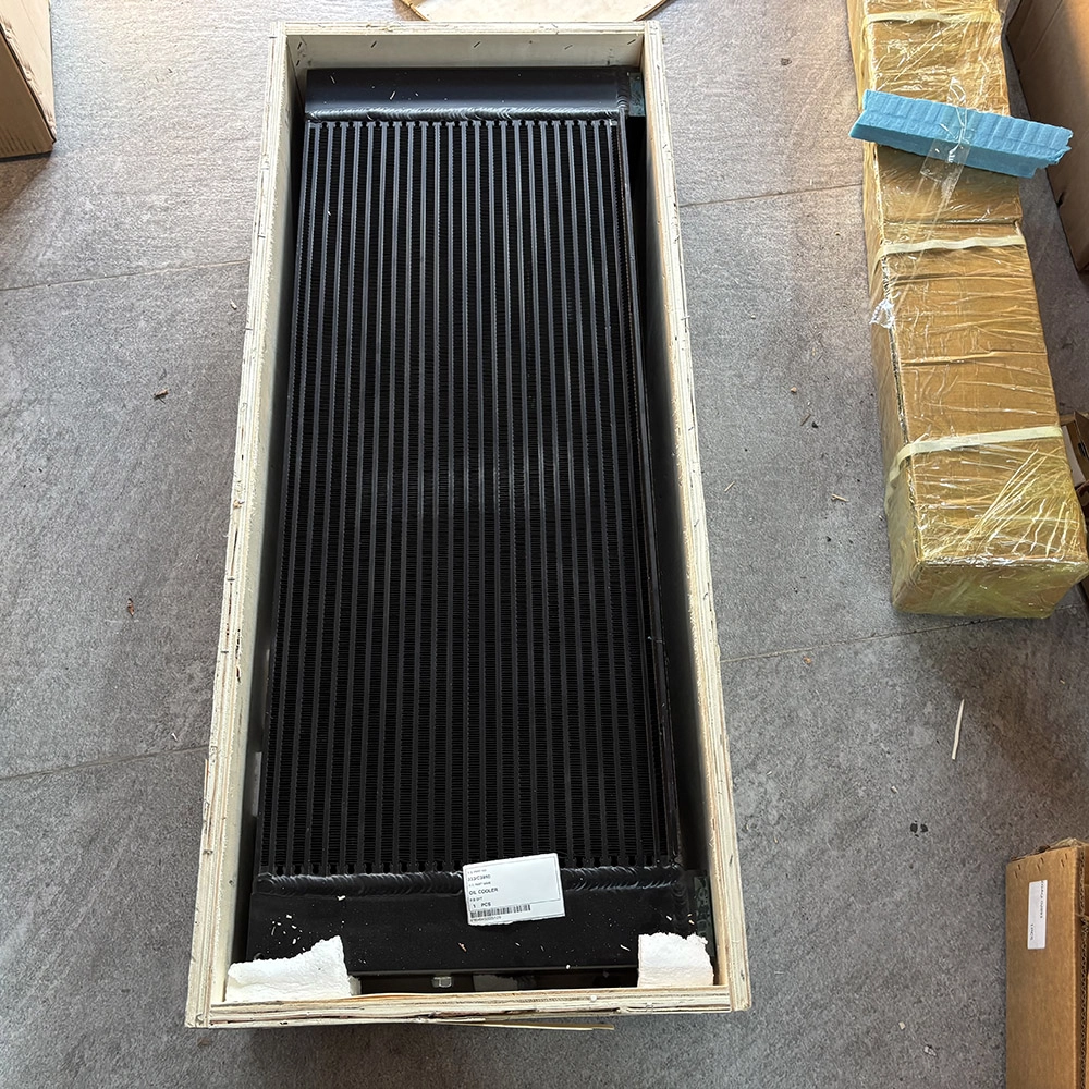 Engine oil cooler replacement part for JCB excavator JS210